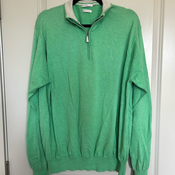 Peter Millar Other - Peter Millar Green half zip Sweater